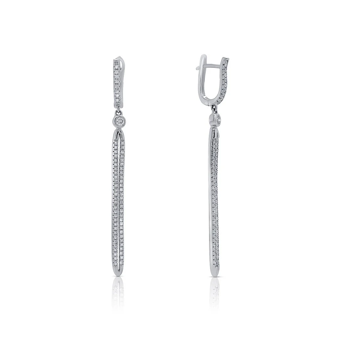 1.50 Carats natural Diamond Fashion Dangle Earrings