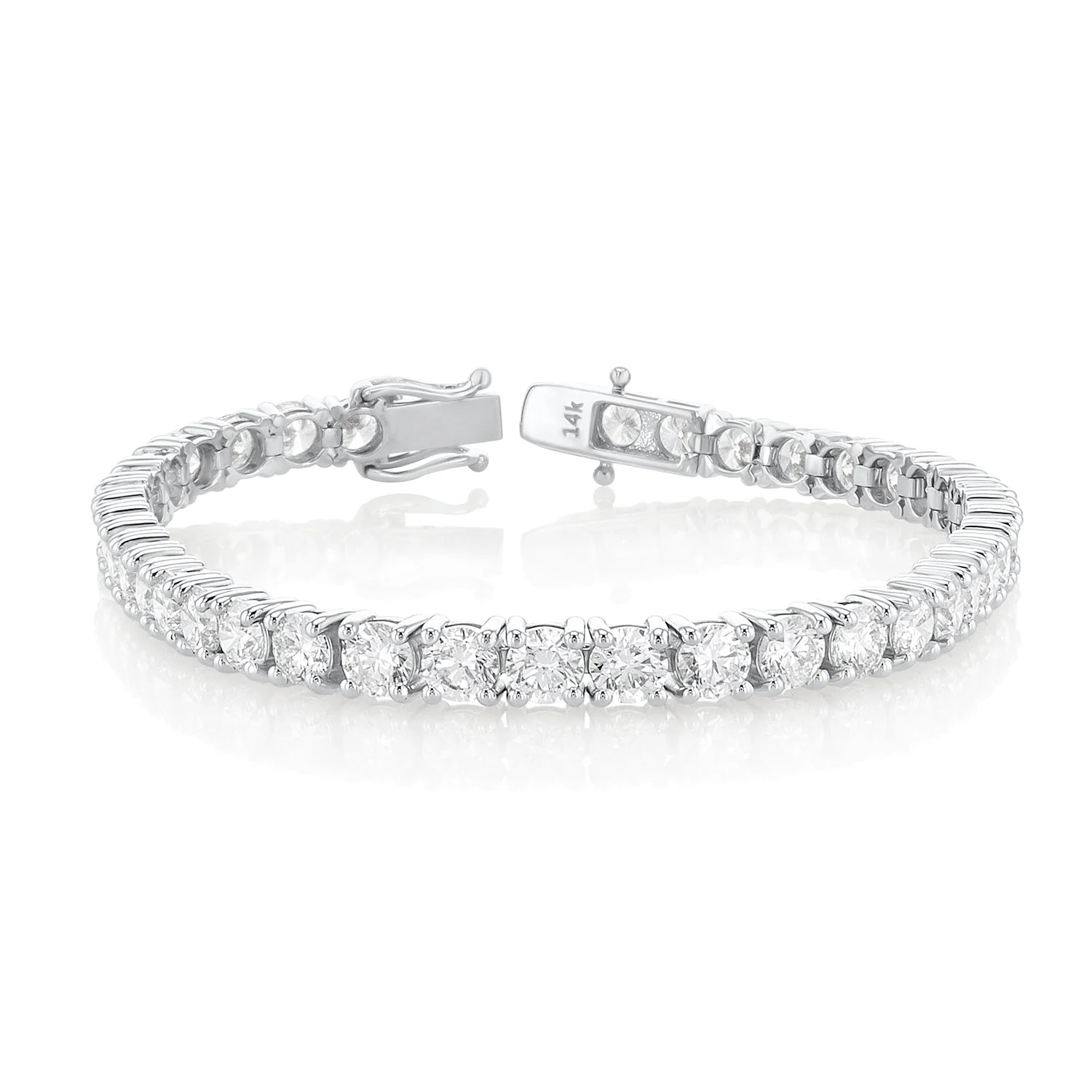 12.00 Carats Lab Grown Diamond Tennis Bracelet
