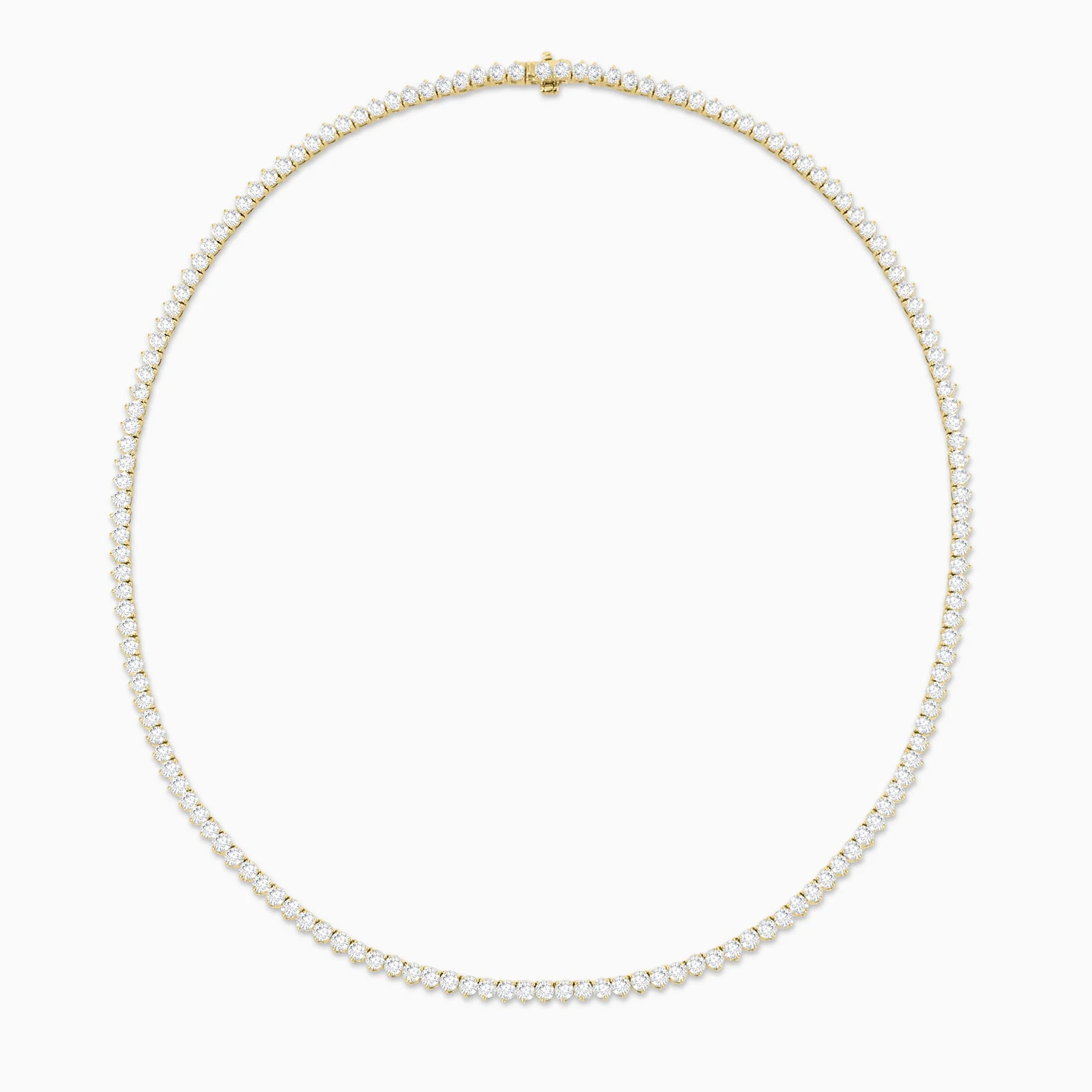 15.00 Carats Lab Grown Diamond Tennis Necklace