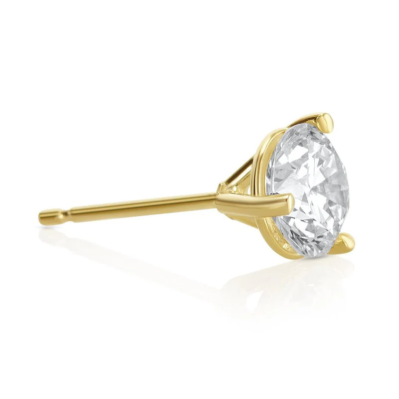 2.00 Carats Lab Grown Diamond Studs Earrings - Image 3