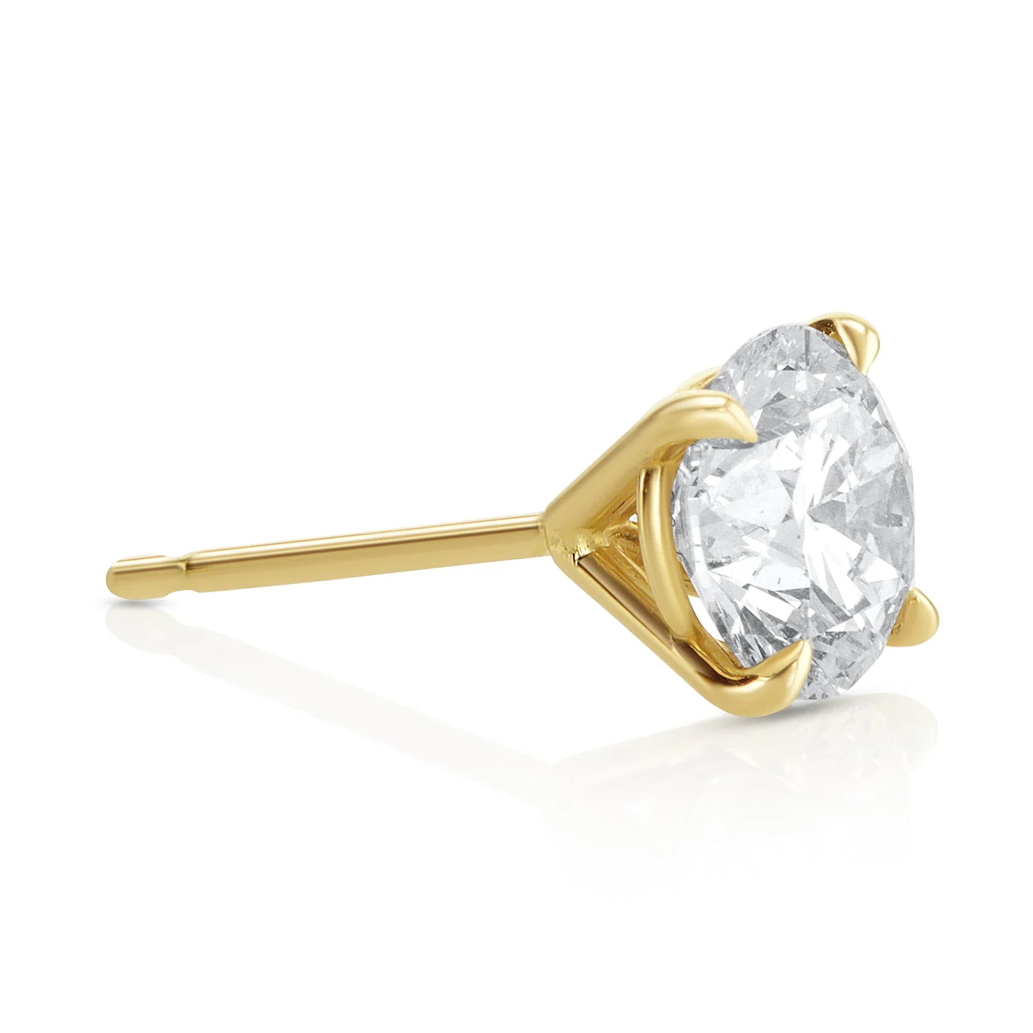 2.04 Carats Lab Grown Diamond Studs Earrings - Image 2