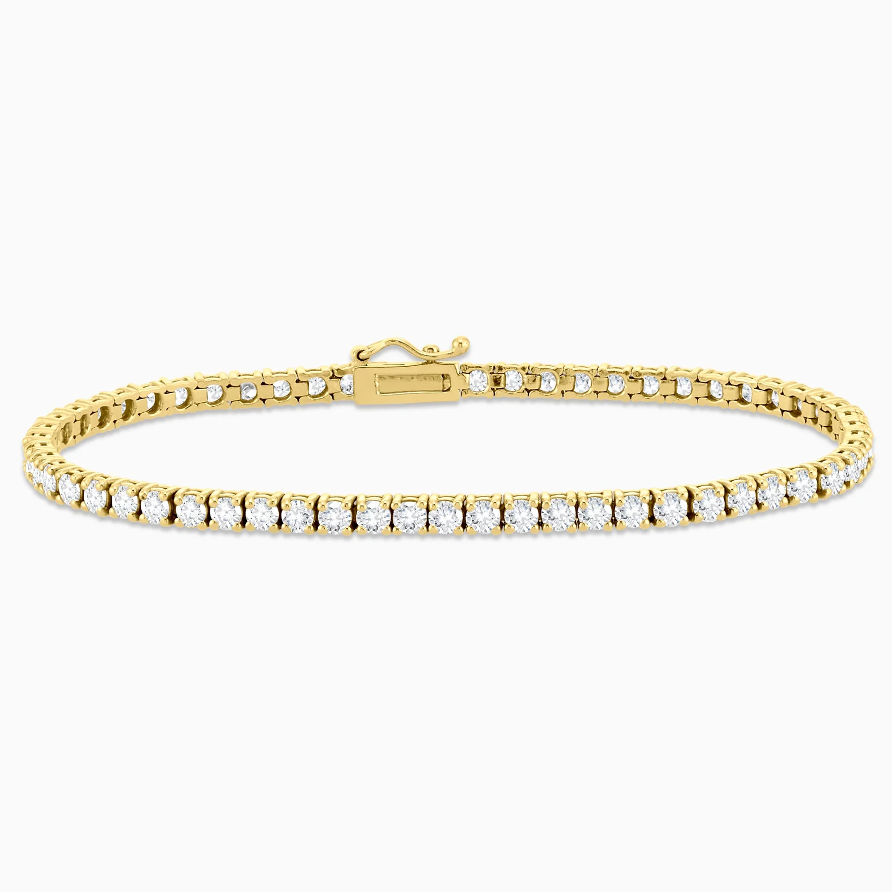 4.24 Carats Natural Diamond Tennis Bracelet